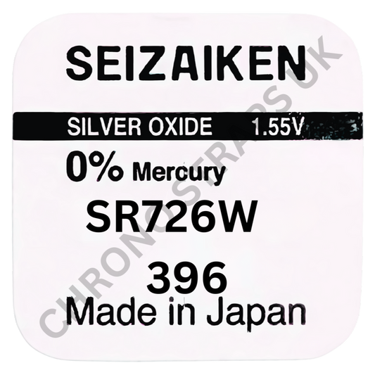 Seizaiken by Seiko 396 / SR726W Silver Oxide Watch Battery | Chrono Straps UK