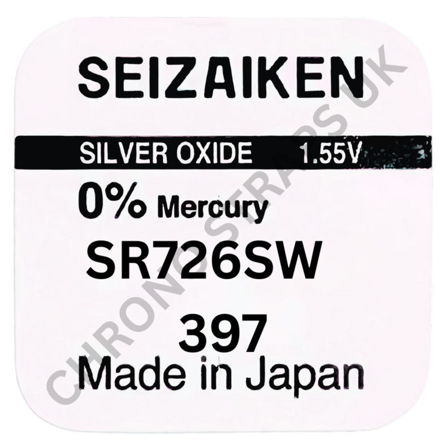 Seizaiken by Seiko 397 / SR726SW Silver Oxide Watch Battery | Chrono Straps UK