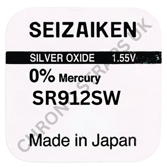 Seizaiken by Seiko SR912SW Silver Oxide Watch Battery | Chrono Straps UK