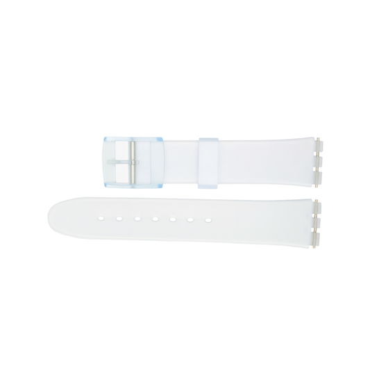 17mm Swatch Compatible Clear Watch Strap | Chrono Straps UK