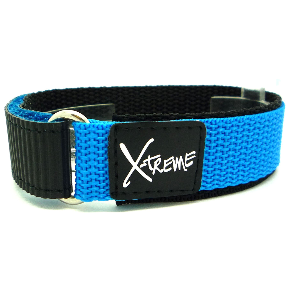 X-Treme 16mm Hook & Loop Nylon Watch Strap - Light Blue | Chrono Straps UK