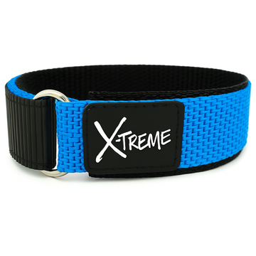 X-Treme 20mm Hook & Loop Nylon Watch Strap - Light Blue | Chrono Straps UK