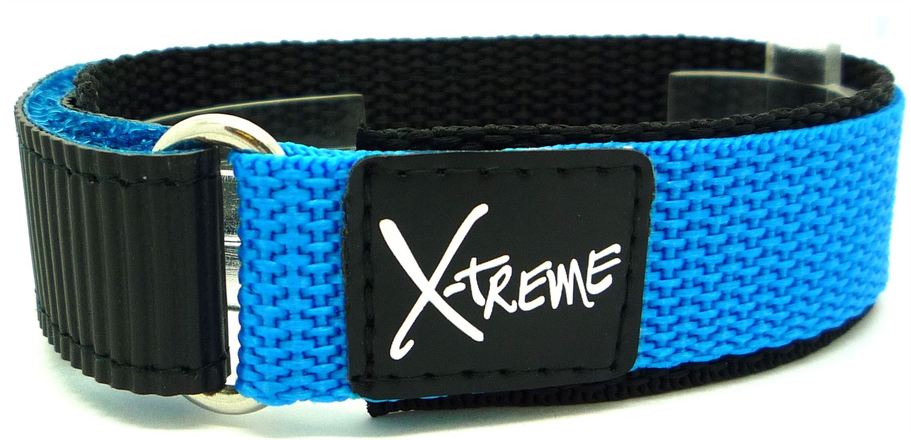 X-Treme 20mm Hook & Loop Nylon Watch Strap - Light Blue | Chrono Straps UK