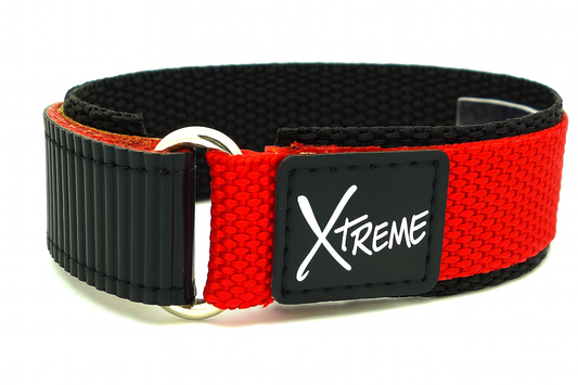 X-Treme 20mm Hook & Loop Nylon Watch Strap – Red | Chrono Straps UK