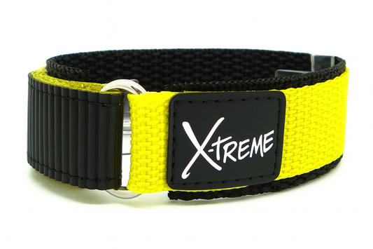 X-Treme 20mm Hook & Loop Nylon Watch Strap – Yellow | Chrono Straps UK