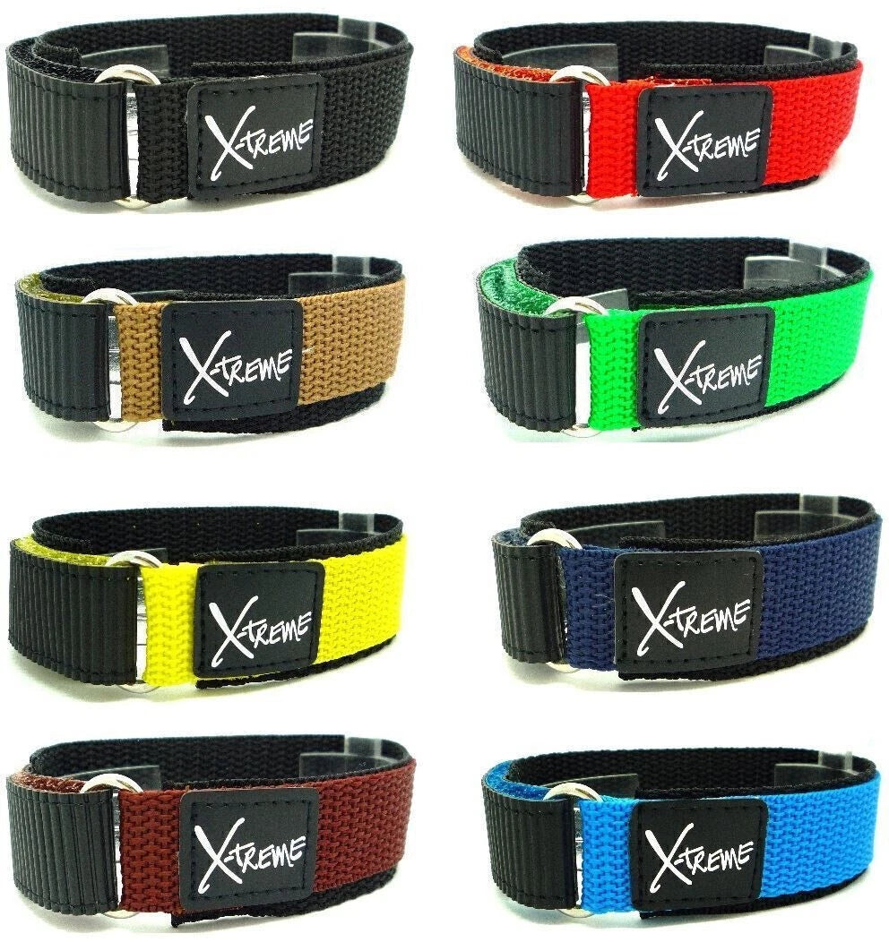 X-Treme 20mm Hook & Loop Nylon Watch Strap - All Colours | Chrono Straps UK