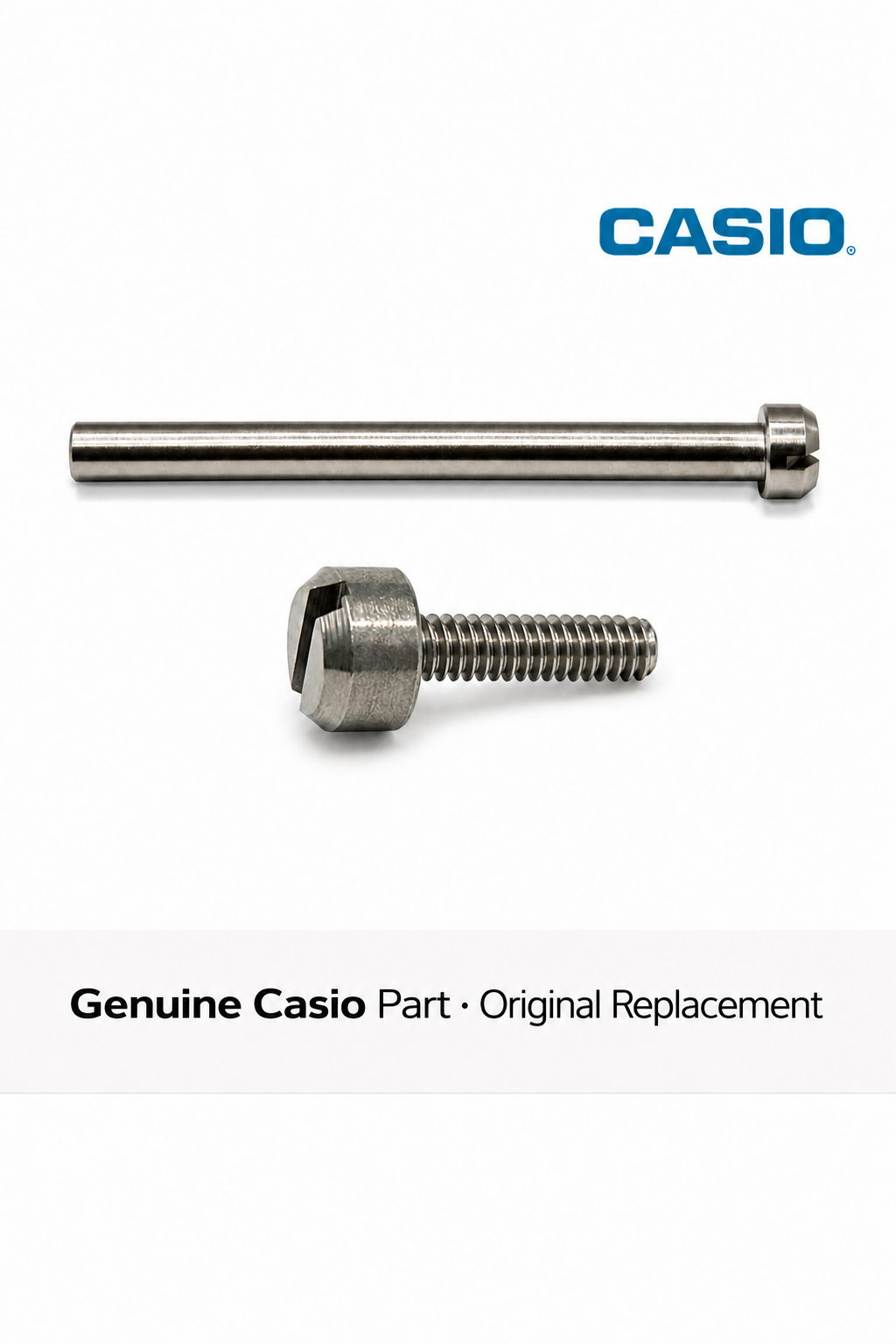 Genuine Casio screw set - 10079087 male screw and 10124800 female screw pair for GW-700 and GW-701