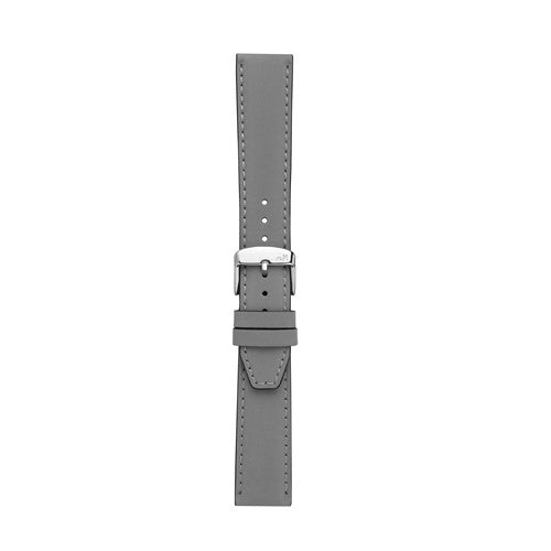 20mm Morellato Grey Leather Watch Strap | Chrono Straps UK