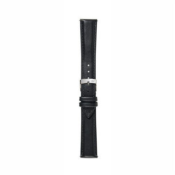 18mm Morellato Black Vegan Friendly Watch Strap | Chrono Straps UK