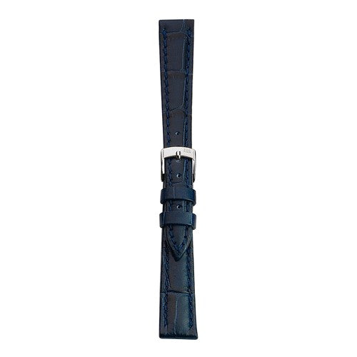 20mm Morellato Blue Leather Watch Strap | Chrono Straps UK
