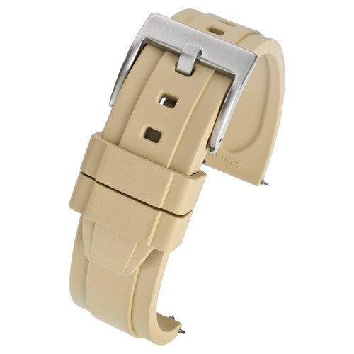 18mm Green Rubber\Resin Quick Release Watch Strap | Chrono Straps UK