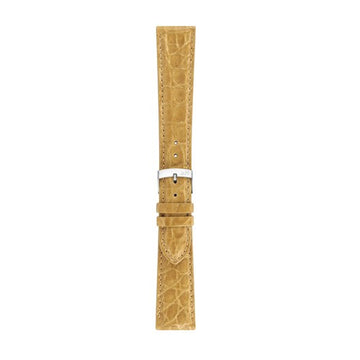 20mm Morellato Cream Genuine Crocodile Watch Strap | Chrono Straps UK
