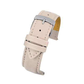 18mm Cream Vegan Friendly Quick Release Watch Strap | Chrono Straps UK