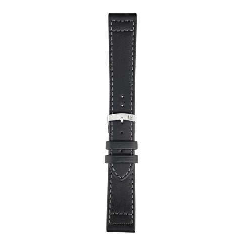 24mm Morellato Black Vegan Friendly Watch Strap | Chrono Straps UK