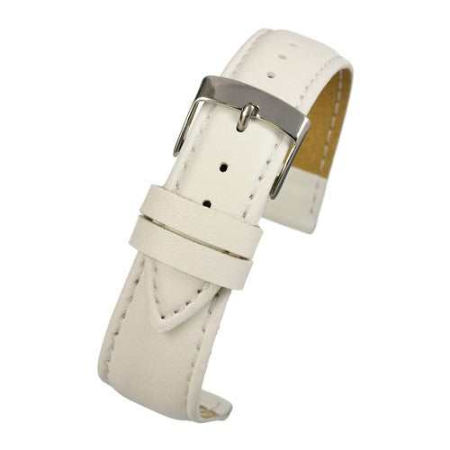 16mm White Vegan Friendly Vegan / Eco Watch Strap | Chrono Straps UK