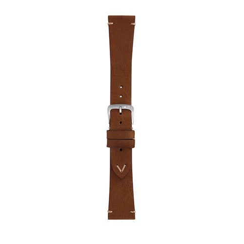18mm Morellato Brown Leather Watch Strap | Chrono Straps UK
