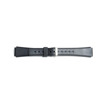12mm Black Rubber\Resin Divers / Rubber / Silicone Watch Strap | Chrono Straps UK