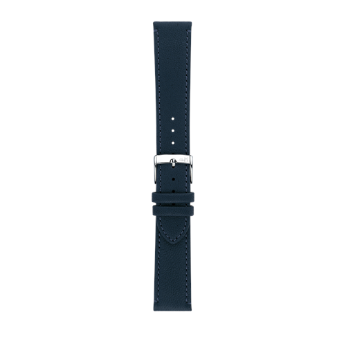 16mm Morellato Blue Leather Watch Strap | Chrono Straps UK