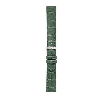 18mm Morellato Green Leather Watch Strap | Chrono Straps UK