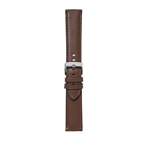 22mm Morellato Brown Leather Watch Strap | Chrono Straps UK