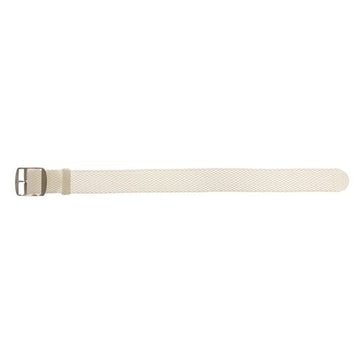 22mm White Nylon\Woven Perlon Watch Strap | Chrono Straps UK