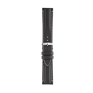 22mm Morellato Black Recycled Watch Strap | Chrono Straps UK