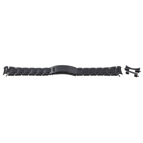18-22mm Black Metal Bracelets & Expanders Watch Strap | Chrono Straps UK