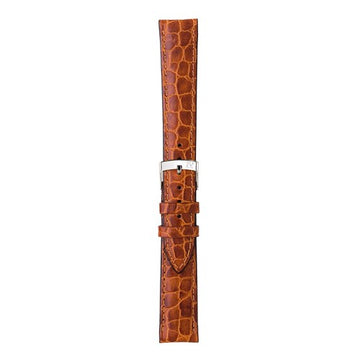 18mm Morellato Brown Leather Watch Strap | Chrono Straps UK