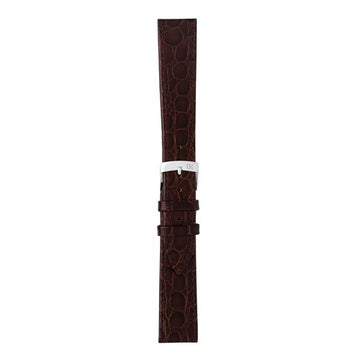 14mm Morellato Brown Leather Watch Strap | Chrono Straps UK