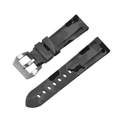 22mm Grey Silicone Divers / Rubber / Silicone Watch Strap | Chrono Straps UK
