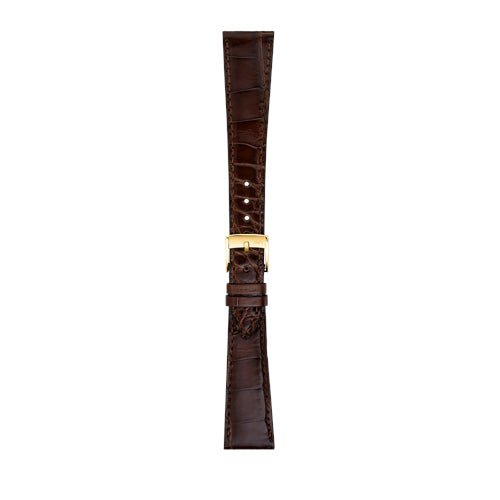 18mm Morellato Brown Genuine Alligator Watch Strap | Chrono Straps UK