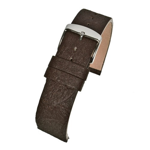 22mm Brown Vegan Friendly Vegan / Eco Watch Strap | Chrono Straps UK
