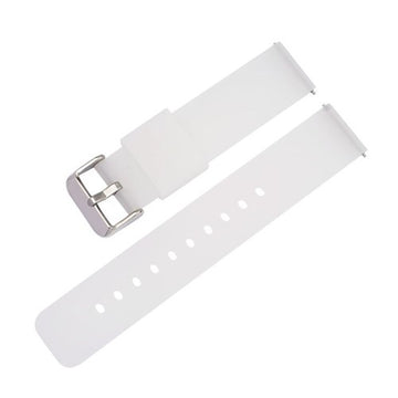 20mm Clear Silicone Quick Release Watch Strap | Chrono Straps UK