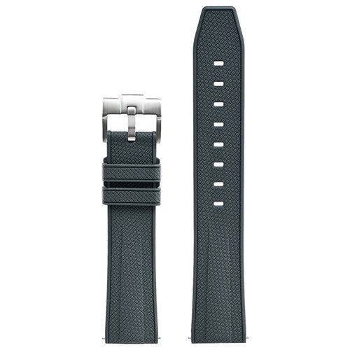 20mm Grey Silicone Divers / Rubber / Silicone Watch Strap | Chrono Straps UK