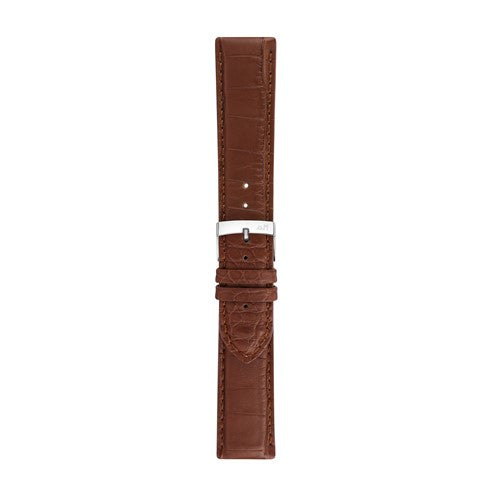 20mm Morellato Brown Leather Watch Strap | Chrono Straps UK
