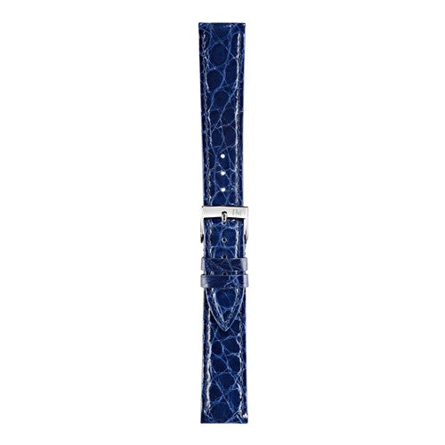 20mm Morellato Blue Genuine Crocodile Watch Strap | Chrono Straps UK