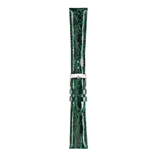 20mm Morellato Green Genuine Crocodile Watch Strap | Chrono Straps UK