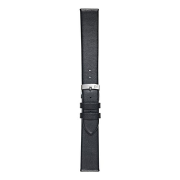 10mm Morellato Black Leather Watch Strap | Chrono Straps UK