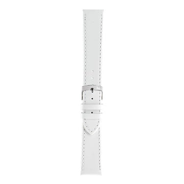 10mm Morellato White Leather Watch Strap | Chrono Straps UK