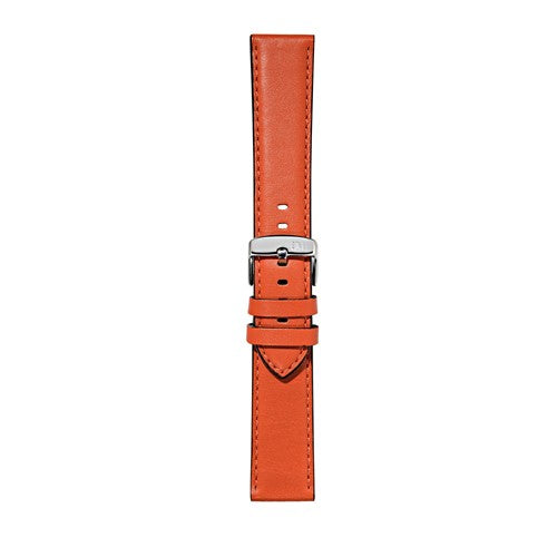 22mm Morellato Orange Leather Watch Strap | Chrono Straps UK