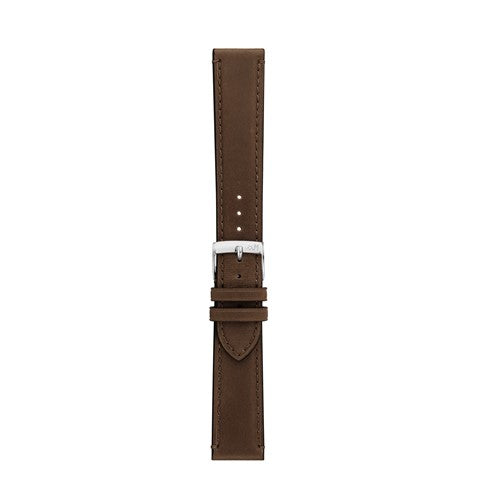 22mm Morellato Brown Leather Watch Strap | Chrono Straps UK