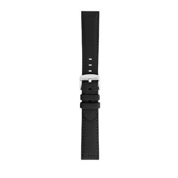 22mm Morellato Black Recycled Watch Strap | Chrono Straps UK