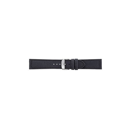 24mm Morellato Black Recycled Watch Strap | Chrono Straps UK