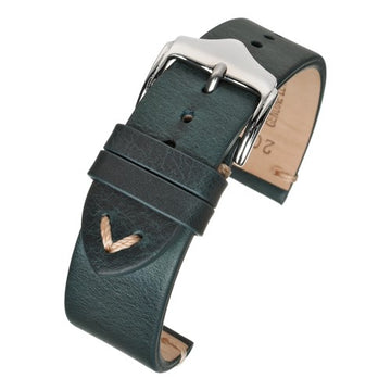 18mm Blue Leather Premium Watch Strap | Chrono Straps UK
