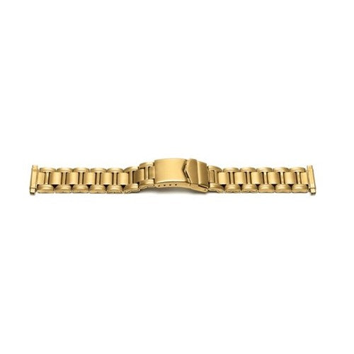 16-22mm Gold Metal Bracelets & Expanders Watch Strap | Chrono Straps UK