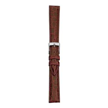 18mm Morellato Red Genuine Crocodile Watch Strap | Chrono Straps UK