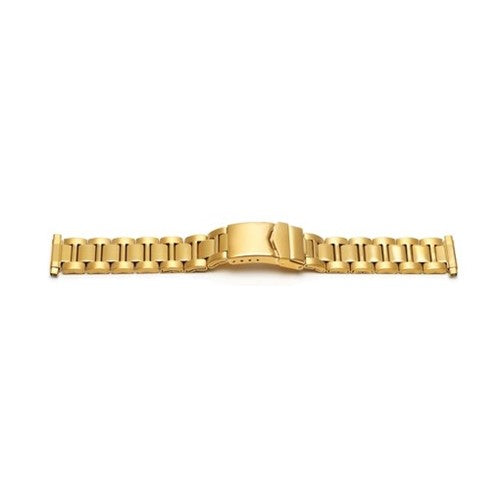 10-14mm Gold Metal Bracelets & Expanders Watch Strap | Chrono Straps UK