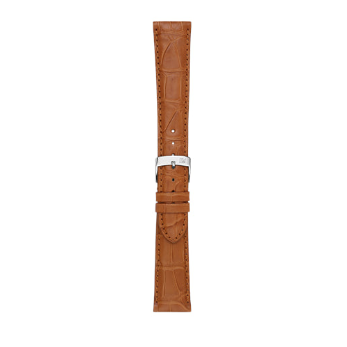 18mm Morellato Brown Genuine Alligator Watch Strap | Chrono Straps UK