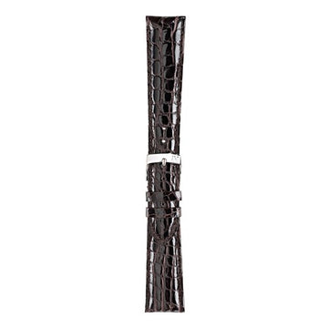 19mm Morellato Brown Genuine Crocodile Watch Strap | Chrono Straps UK