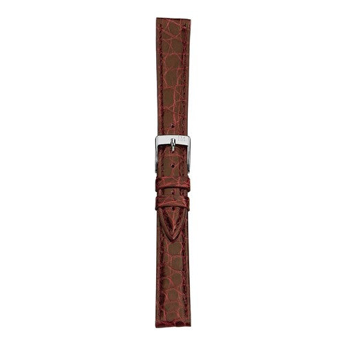 16mm Morellato Red Genuine Crocodile Watch Strap | Chrono Straps UK